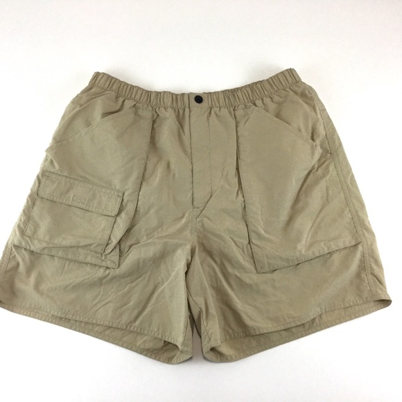 ✈️ Lands’ End 5 Pocket Cargo Swiming Shorts Large - Picture 1 of 5